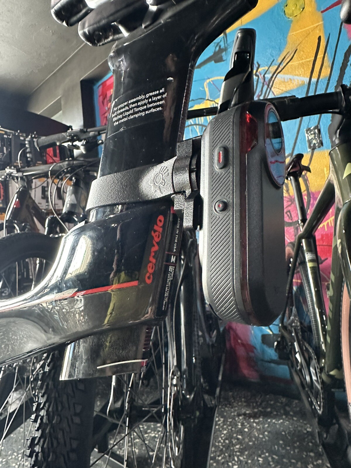Cervelo P3 P5 P5X Garmin Varia RTL515 RTL510 RVR315 or RCT715 Seat Post Mount