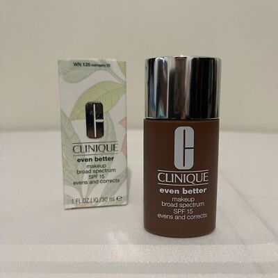 Clinique Even Better Makeup Broad Spectrum SPF 15 Evens&Corrects WN 125 mahogany