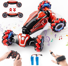 4WD Remote Control Gesture Sensor Car,Hand Controlled RC Stunt Car,Double-Sided