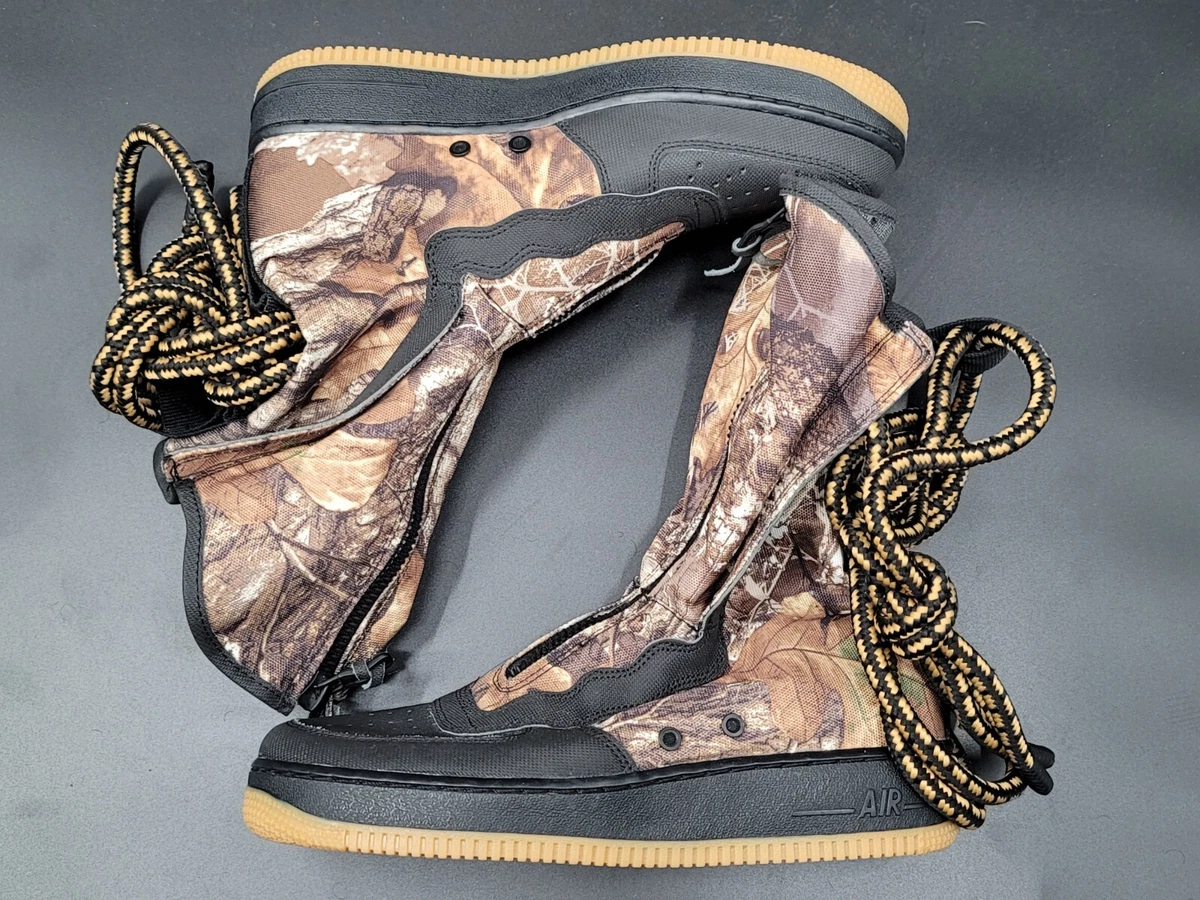 Sf air force 1 high hot sale black gum