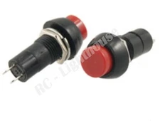 RC Lights Red add on Round push button on/off switch