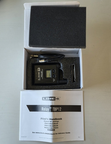 Line 6 Relay TBP12 2.4GHz Wireless Bodypack Transmitter Belt Clip Black