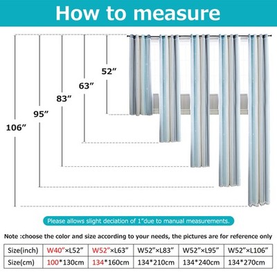 1pc Curtain Simple Gradient Hollow-out Star Pattern Double Layer Blackout KRZX