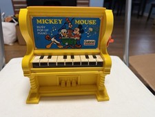 VINTAGE 1973 DISNEY MICKEY MOUSE MUSICAL JACK IN THE BOX PIANO WORKING