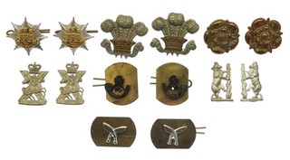 Lot of British Army Military Collar Badges #9