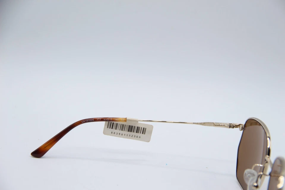 NEW CALVIN KLEIN CK19102S 717 GOLD MIRRORED AUTHENTIC DESIGNER SUNGLASSES 53-15 - Image 3 of 4