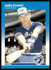 1987 Fleer Glossy Kelly Gruber Toronto Blue Jays #227