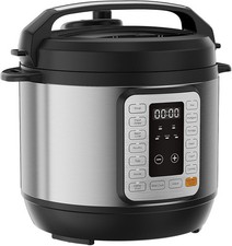 16-in-1 Electric Pressure Cooker 8QT, 12-Preset Multi Cookers with Ceramic