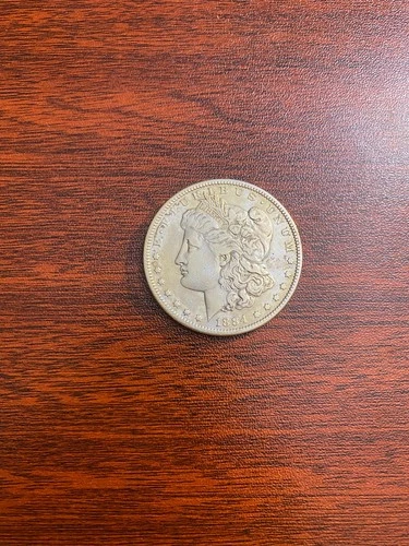 1884-S Morgan Silver Dollar AU About Uncirculated Key Date Raw - Lot #8