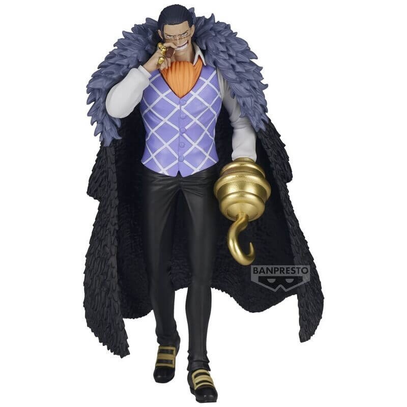Figurine Crocodile The Shukko Bandai pour décorer une bibliothèque One Piece