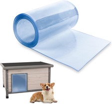 Plastic Door Strips 8’ X 7.6", Vinyl Strip Curtain 0.08” Thickness, Smooth Plast