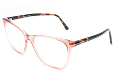 Tom Ford TF5762-B 074 Pink Crystal Havana Womens Blue Light Eyeglasses 55-15-140