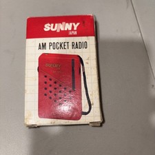 Sunny AM Pocket Radio Japan SX-100 Portable Radio Vintage