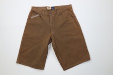 Deadstock Vintage 90s Paco Mens 30 Baggy Fit Hip Hop Denim Jean Shorts Brown