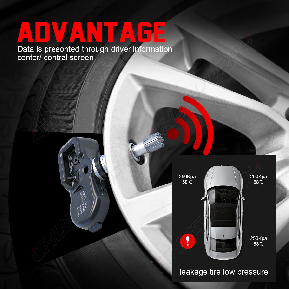 Lexus LFA 2011-2016 Tpms sensors Set