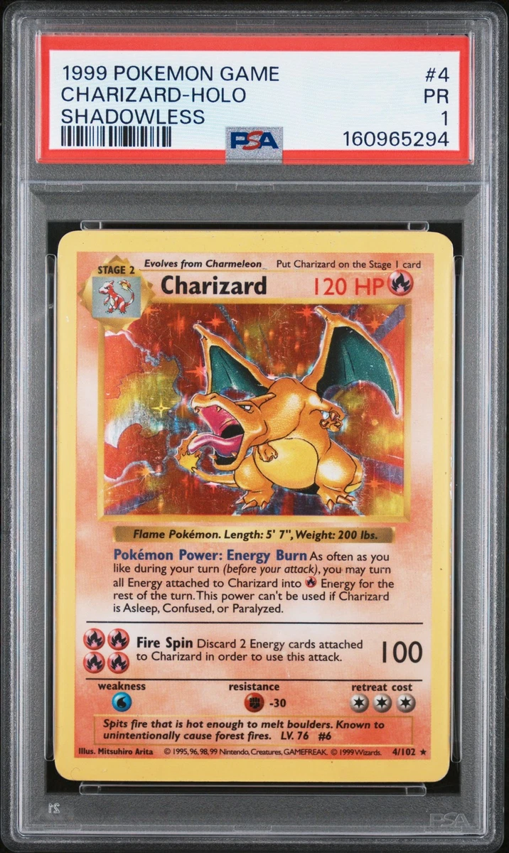 25+ Shadowless Pokémon Charizard Individual Cards for sale