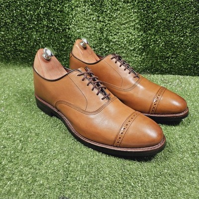 Allen Edmonds Dainite Fifth Avenue Walnut Brown Cap-Toe Dress Shoes Mens 10.5 D