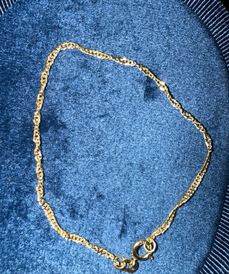 10K Solid Gold Bracelet 6in Brand New