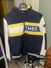 Tommy Hilfiger Men's Medium Hood Regatta Jacket Water Resistant Multicolor