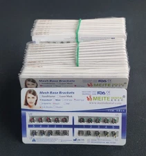 50 Packs Dental Orthodontic Metal Brackets Braces Standard Roth MBT Mesh Base