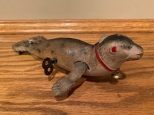 VINTAGE Lehmann EPL 455 The Performing Sea Lion Tin Clockwork Wind-Up Toy 1910