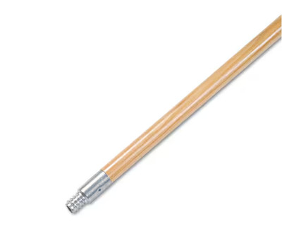15/16 in. Dia x 60 in. L Metal Tip Threaded Hardwood Broom Handle