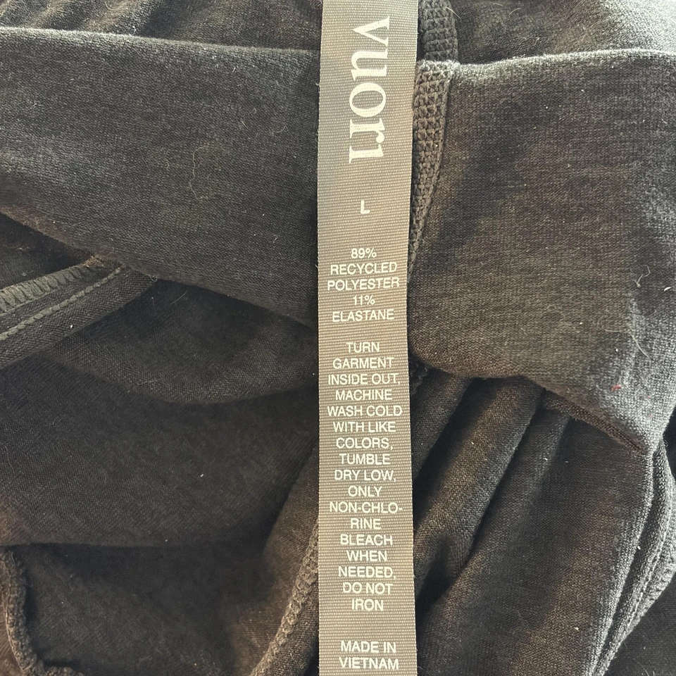 Pantalones de chándal Vuori para hombre grandes gris oscuro rendimiento elástico cordón suave Foto 2 de 4