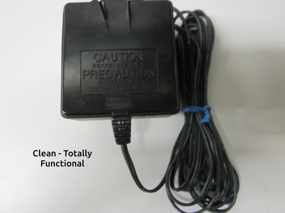 Fuente de alimentación de juego Atari 7800 parte CO 24471-001 punta azul 9V original OEM funcionando Foto 4 de 4