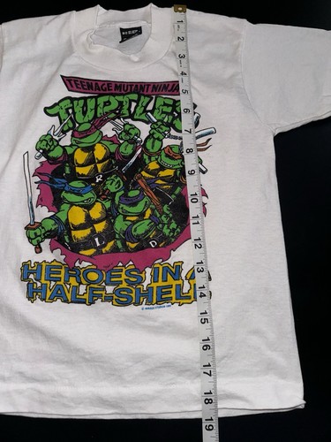 Vintage 90’s Child's Size 10-12 T-Shirt Teenage Mutant Ninja Turtles - Picture 4 of 7