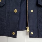 J.CREW Navy Relaxed Boyfriend Field Jacket, Zip Snap Button Pockets Women XXS — photo 4