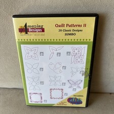 Amazing Designs QUILT PATTERNS II JUMBO Embroidery  20 Classic Designs CD-ROM 