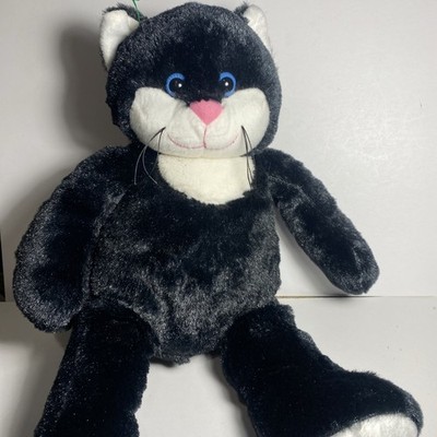 Leader Light 14  Black White Cat Vibrating Soothing Plush Tested Works No Tag