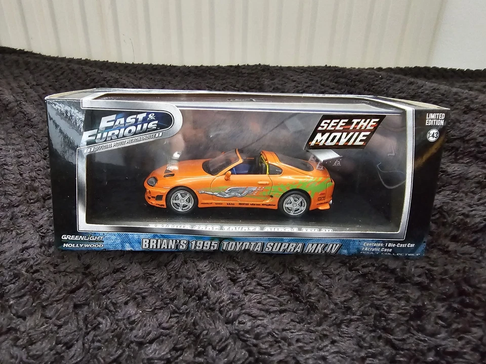 Toyota Supra MKIV 1995 Greenlight Fast And Furious Brian's 1:43 Foto 3 de 4