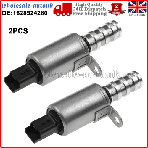 2PCS TIMING CONTROL SOLENOID VALVE FOR PEUGEOT 207 208 CITROEN C3 C4 1.4 1.6 THP - Picture 1 of 10