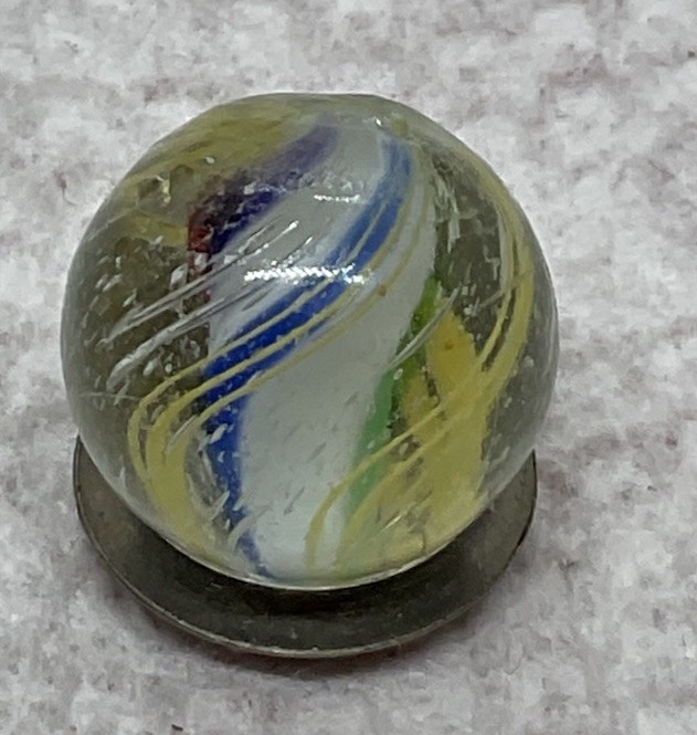 A Vintage German Handmade Solid Core Marble. Measures .57” Near Mint Condition