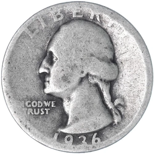 1936-D Washington Quarter — photo from another recent sale