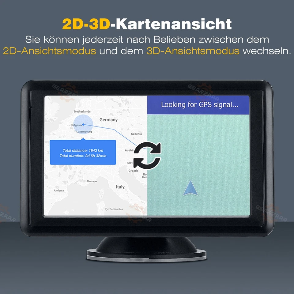 Navigationsgerät Auto EU Karten GPS-Navigation Auto LKW PKW 8G+128MB 5 Zoll - Bild 4 von 4