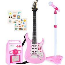 Best Choice Products Kids Electric Musical Guitar Play Set with Amplifier,