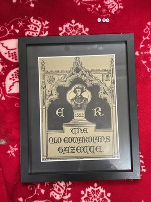 King Edwards School - Old Edwardian s Old Boys, seltener gerahmter Artikel von 1926