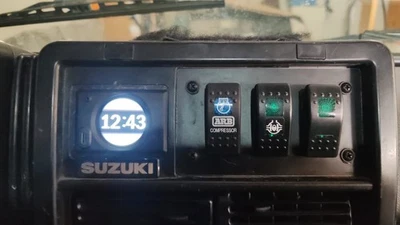 S100-H I-METER SUZUKI SAMURAI SANTANA CLOCK ENGINE TEMPERATURE INCLINOMETER PZR - Imagen 1 de 4