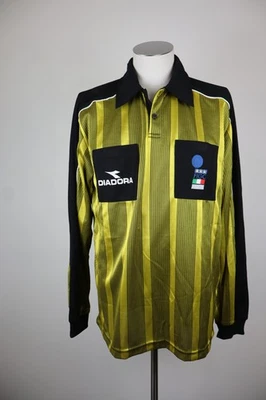 DIADORA Arbitre Figc Italie Maillot Pôle Football Homme XL Soccer Jersey Tag - Photo 1/4