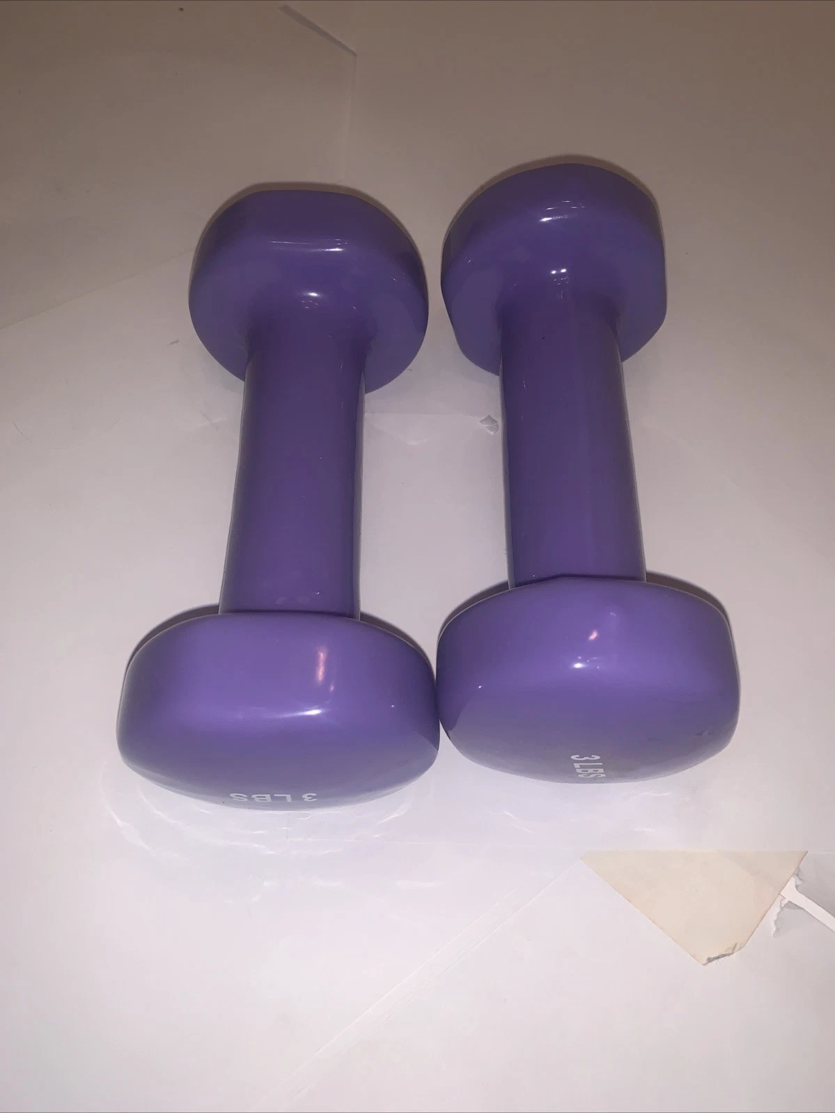 Purple Neoprene Hex Dumbbell Hand Weights, Set of 2 - Workout Strength Training