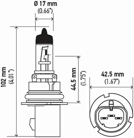 Bombilla Hella 9007LL Larga Vida, 12V, 60/55W - 65/55W, Multi  Foto 3 de 3