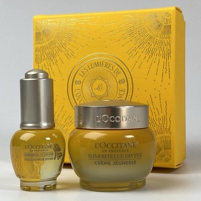 L occitane Immortelle Divine Face Cream And Face Oil Gift Set Full Size