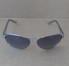 Fossil Aviator Sunglasses Gradient Black Chrome Frames Marie 60 30 130mm Vintage