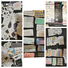Huge Planner Journaling Sticker Lot 3,000 UNUSED Stickers 2 Happy Planner