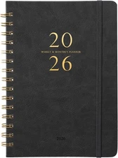 Planner 2026 - Weekly & Monthly Agenda Planner 2026 with 12 Monthly Tabs, Januar