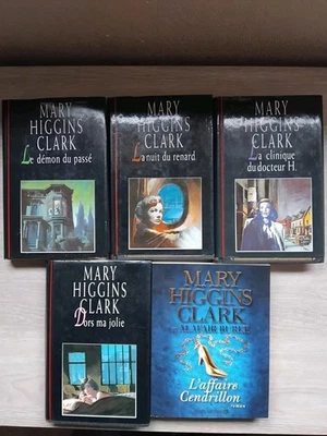 Lot de 5 romans policiers de Mary Higgins Clark - Très bon état - Photo 1/4