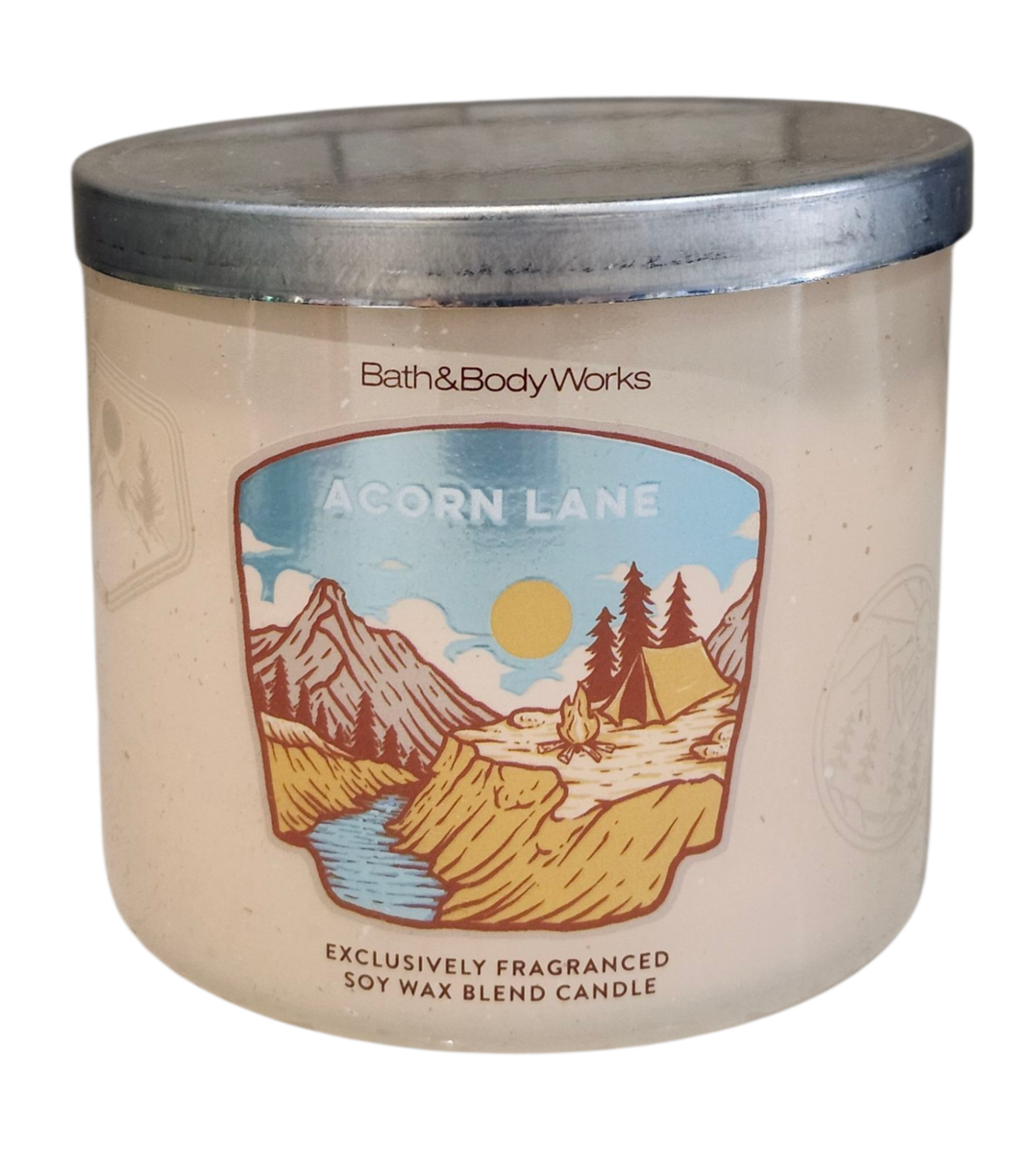 bath&body works キャンドル NEW Bath and Body Works, 3 Wick Candle ACORN LANE, 14.5 OZ | eBay