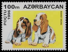 AZERBAIJAN 585 - Domestic Dogs "Basset Hound" (pc36489)